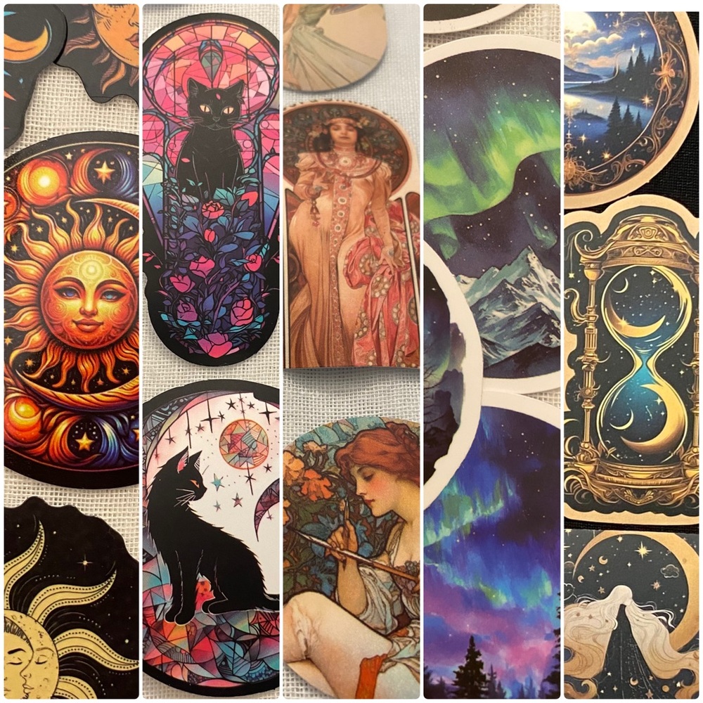 Cosmic Ethereal Mythic Stickers | Random selection of 20 | Waterproof